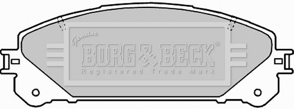 BORG & BECK Комплект тормозных колодок, дисковый тормоз BBP2289